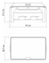 RECHAUD TRAMONTINA 61040/220 RECTANGULAR 2X1/2 C/BRASERO