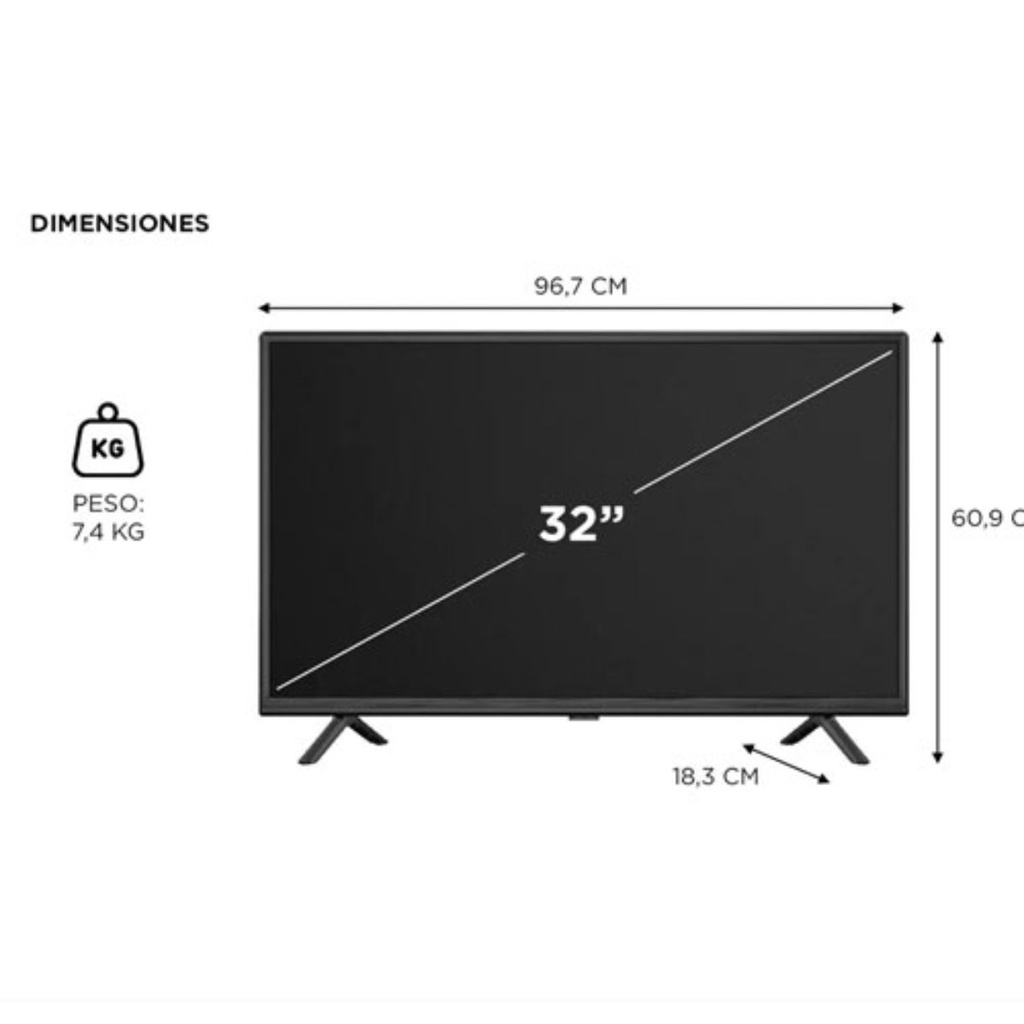 TV LED PHILCO PLD32HD23CH HD