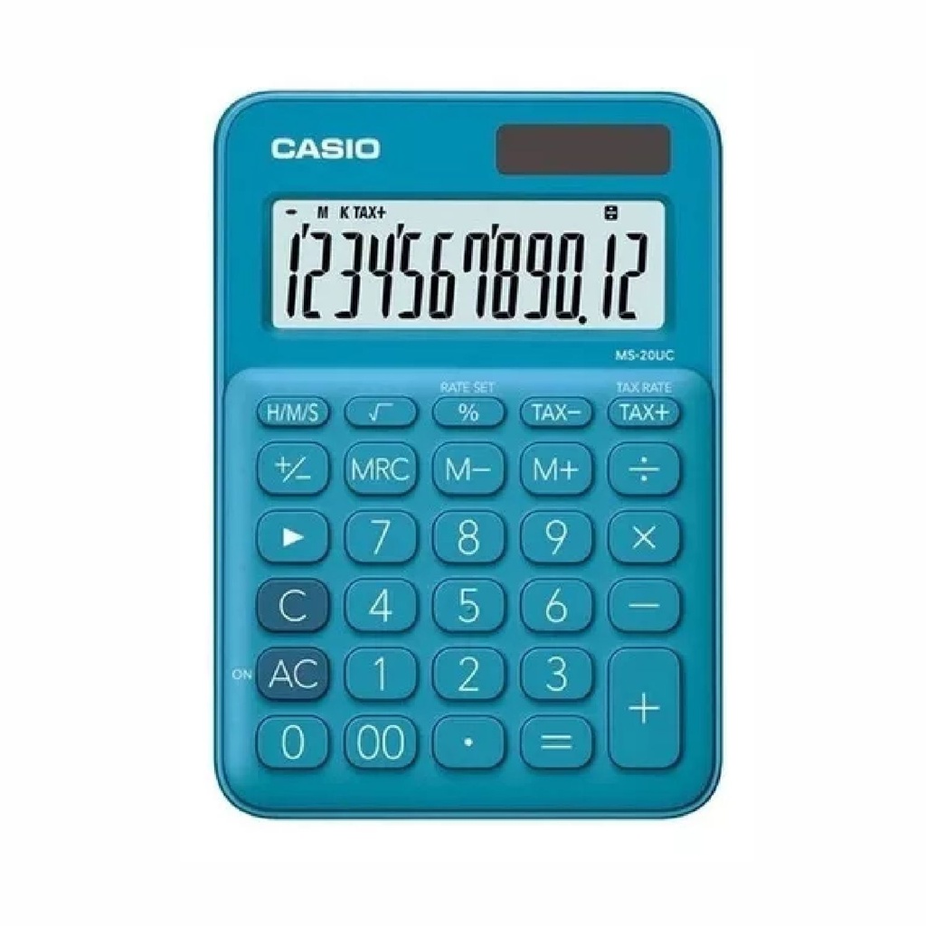 CALCULADORA CASIO MS-20UC AZUL
