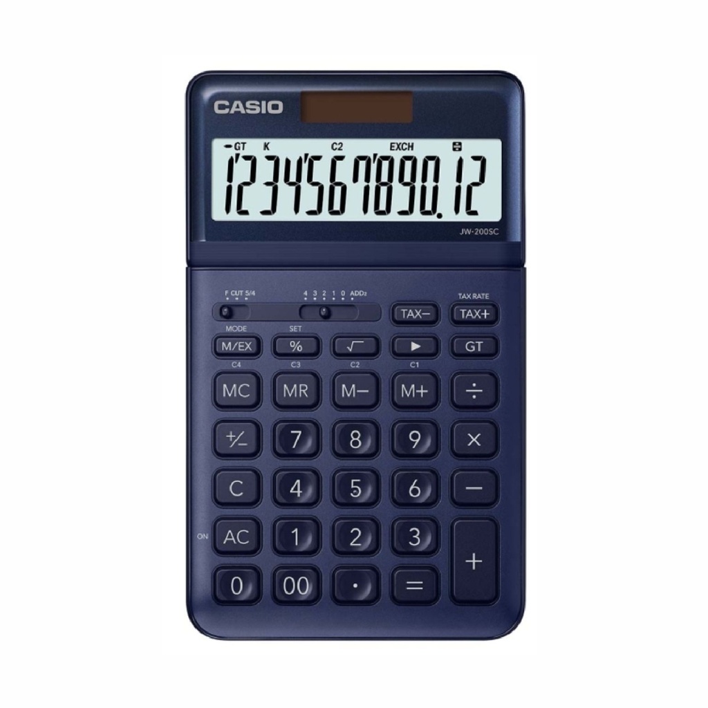 CALCULADORA CASIO JW-200SC AZUL MARINO