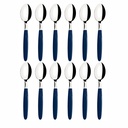 CUCHARA DE TE TRAMONTINA 23367/910 IPANEMA 12PZS AZUL