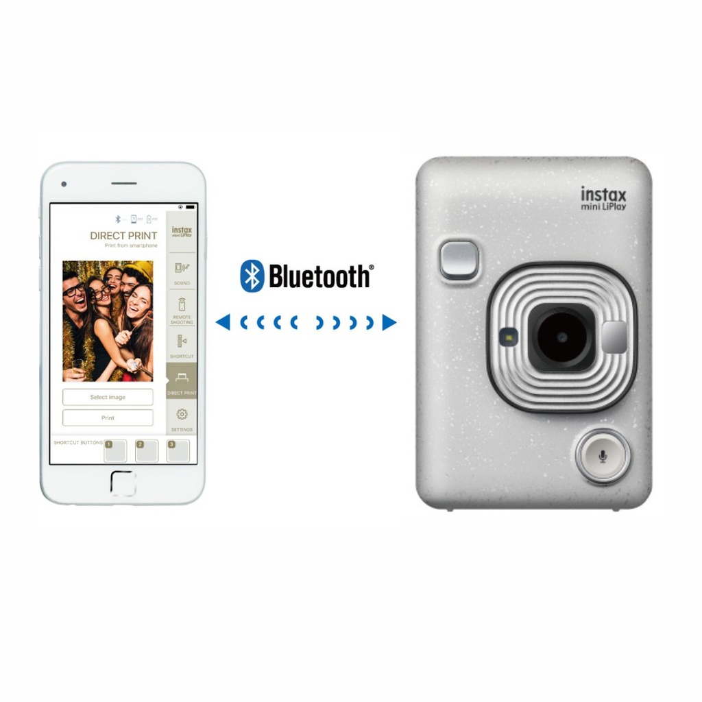 CAMARA FUJI INSTAX MINI LIPLAY BLANCO