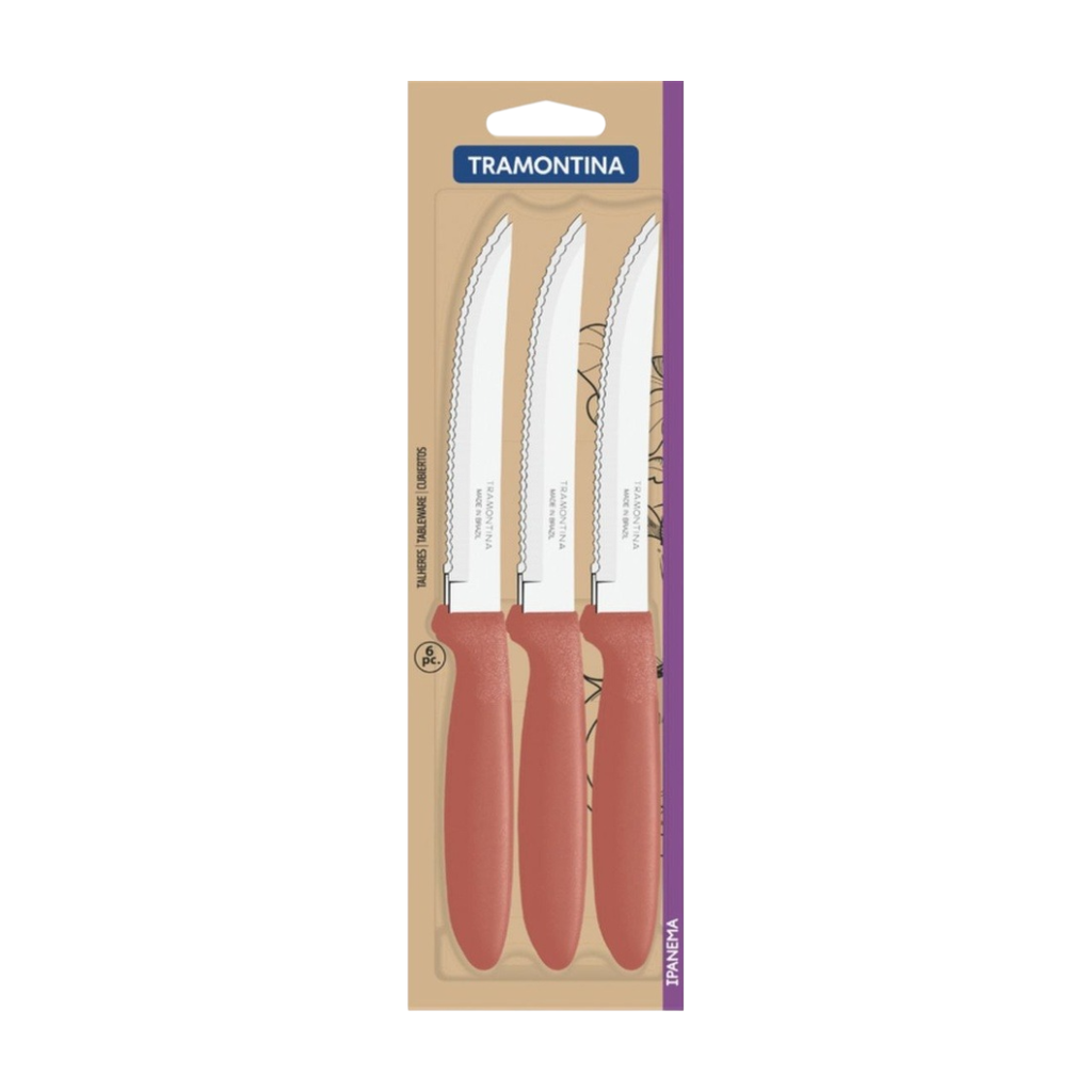 PACK TRAMONTINA IPANEMA SALMON 24 PZS