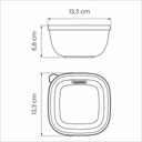 CONTENEDOR TRAMONTINA 25099/987 MIX COLOR 600ML 264PZS