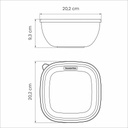 CONTENEDOR TRAMONTINA 25099/988 MIX COLOR 2L 128PZS