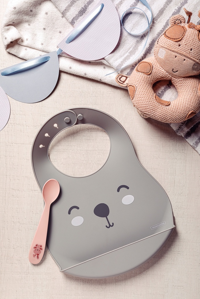 KIT BABERO + CUCHARA INFANTIL TRAMONTINA 23797/404 LE PETIT 2PZS