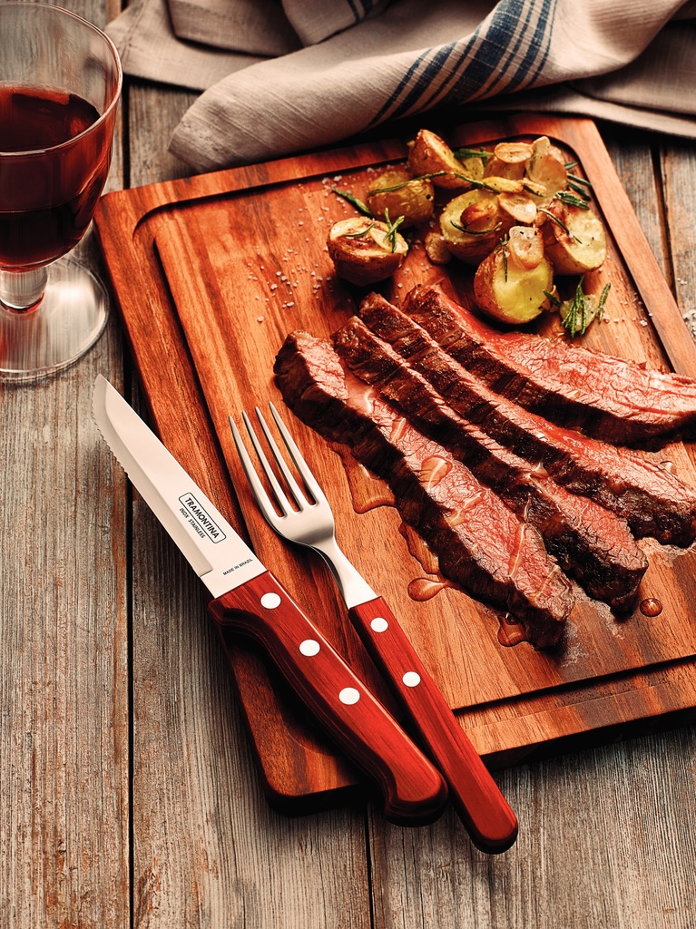 JUEGO CUBIERTOS TRAMONTINA 21198/776 POLYWOOD 12PZS