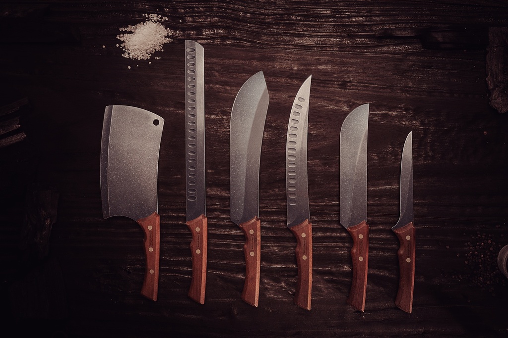 CUCHILLO BUTCHER/CARNE TRAMONTINA 22841/110 BLACK