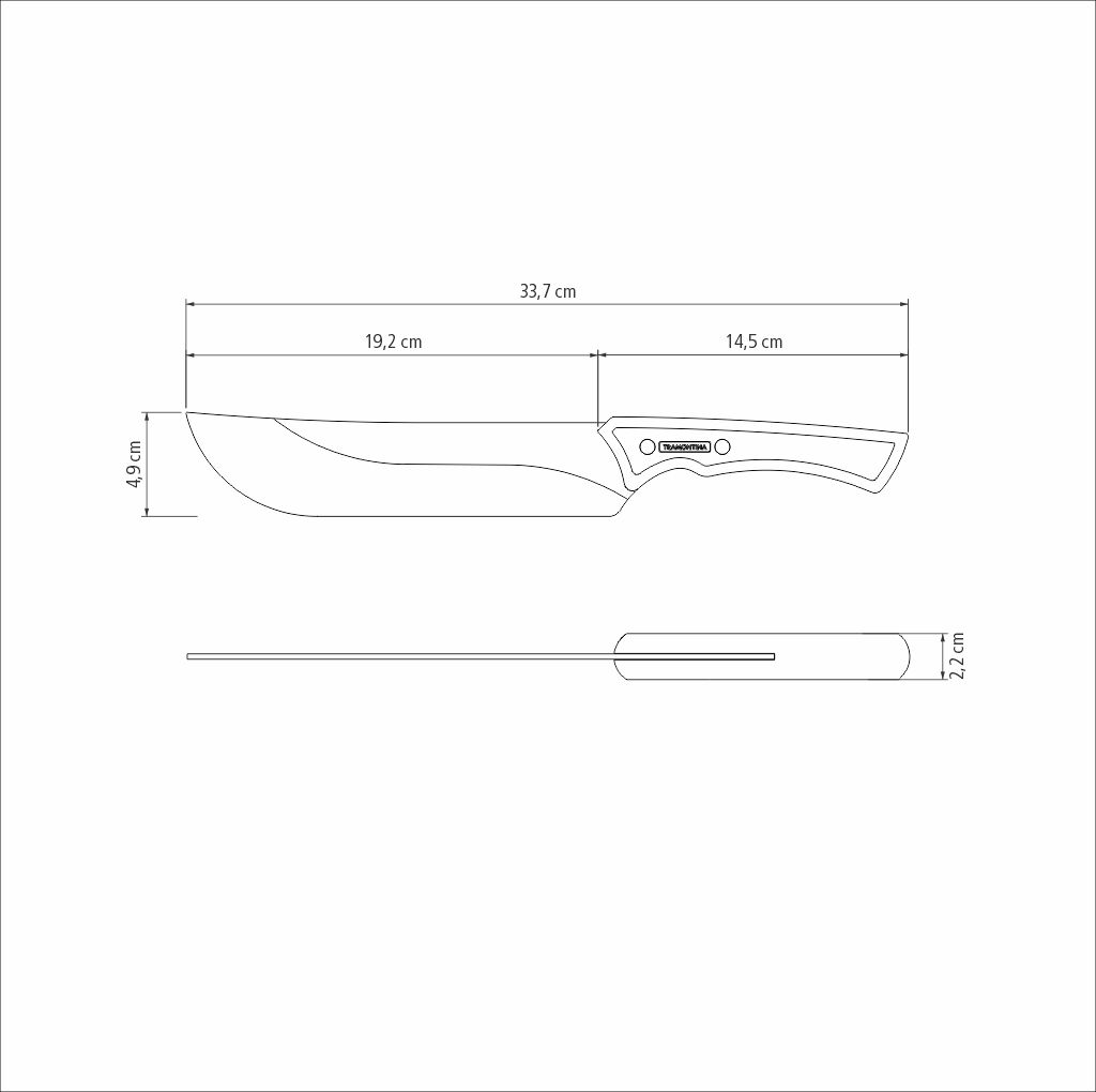 CUCHILLO PARA CARNE TRAMONTINA 22843/108 BLACK