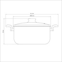 CACEROLA TRAMONTINA 28524/628 PARIS T 28CM