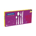 JUEGO DE CUBIERTOS TRAMONTINA 23199/162 NEW KOLOR 24 PZAS