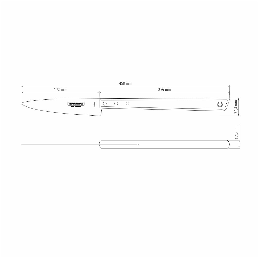 JUEGO P/ASADO TRAMONTINA 26499/037 CHURRASCO 2 PZAS