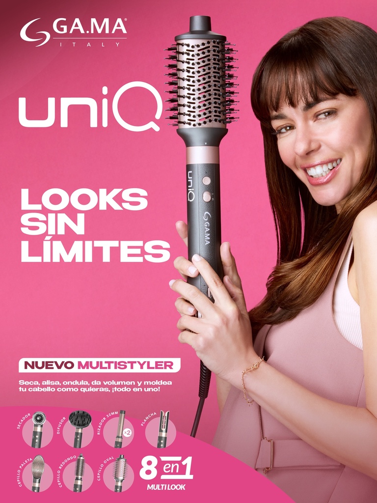 SECADOR GAMA ITALY UNIQ STYLER VIBRANCE 1500W 8en1