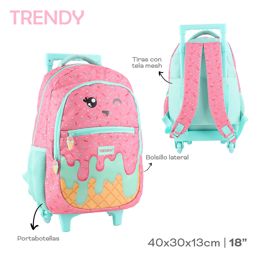 MOCHILA CARRO TRENDY 27763 FUCSIA