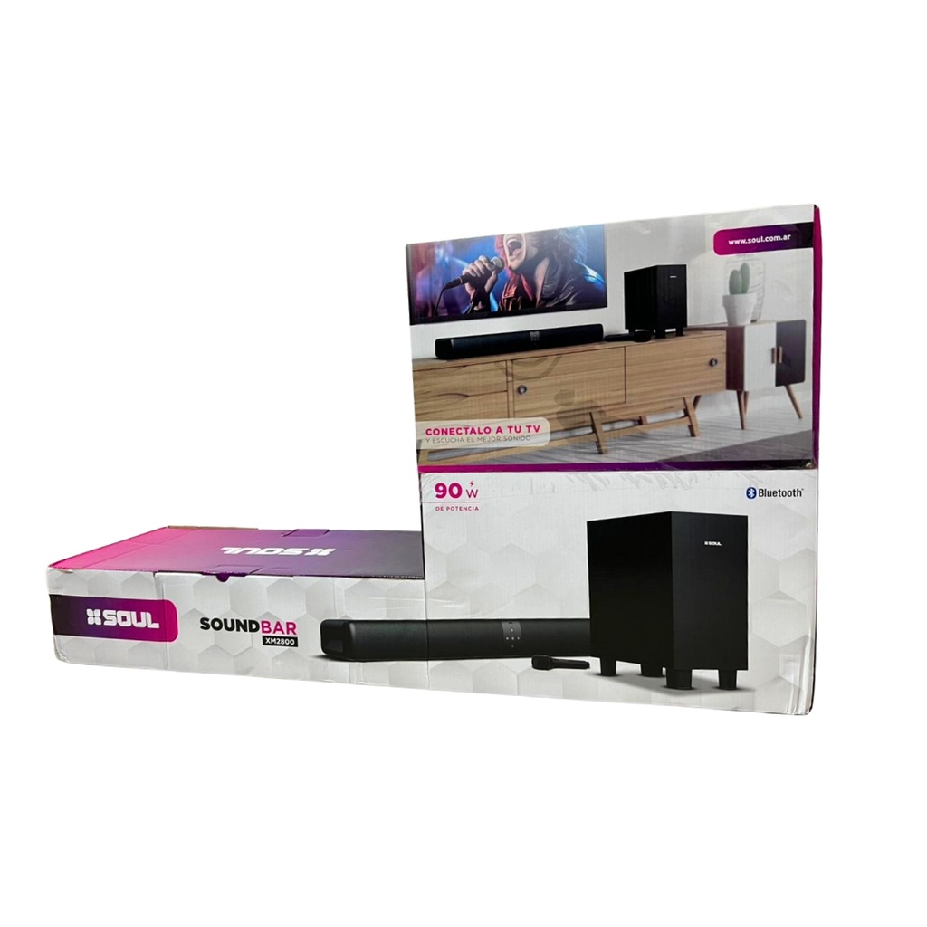BARRA SONIDO SOUL PLT-XM2800 90W C/SUBWOOFER 30W