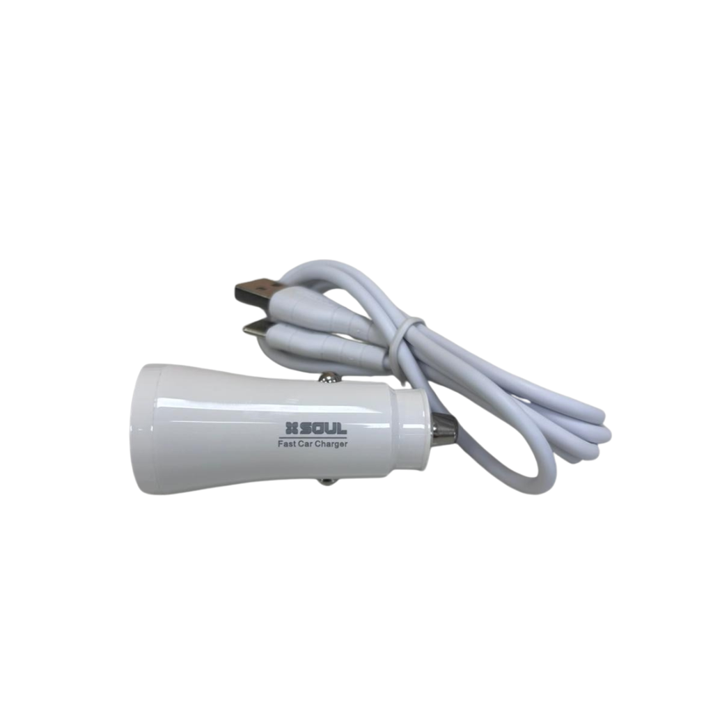 CARGADOR DE AUTO SOUL CA-DUSB10WT DUAL USB 10W TIPO C