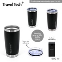 VASO TERMICO TRAVEL TECH18616 600ML NEGRO