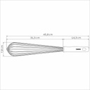 BATIDOR MANUAL TRAMONTINA 24682/183 PROFISSIONAL MASTER45CM