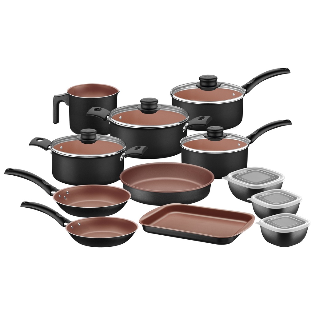 BATERIA DE COCINA TRAMONTINA 27899/496 TURIM 12PZS NEGRO