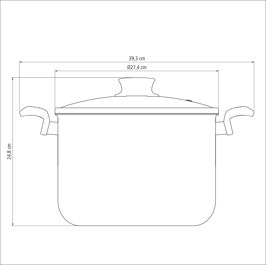 OLLA TRAMONTINA 28530/626 PARIS 26CM