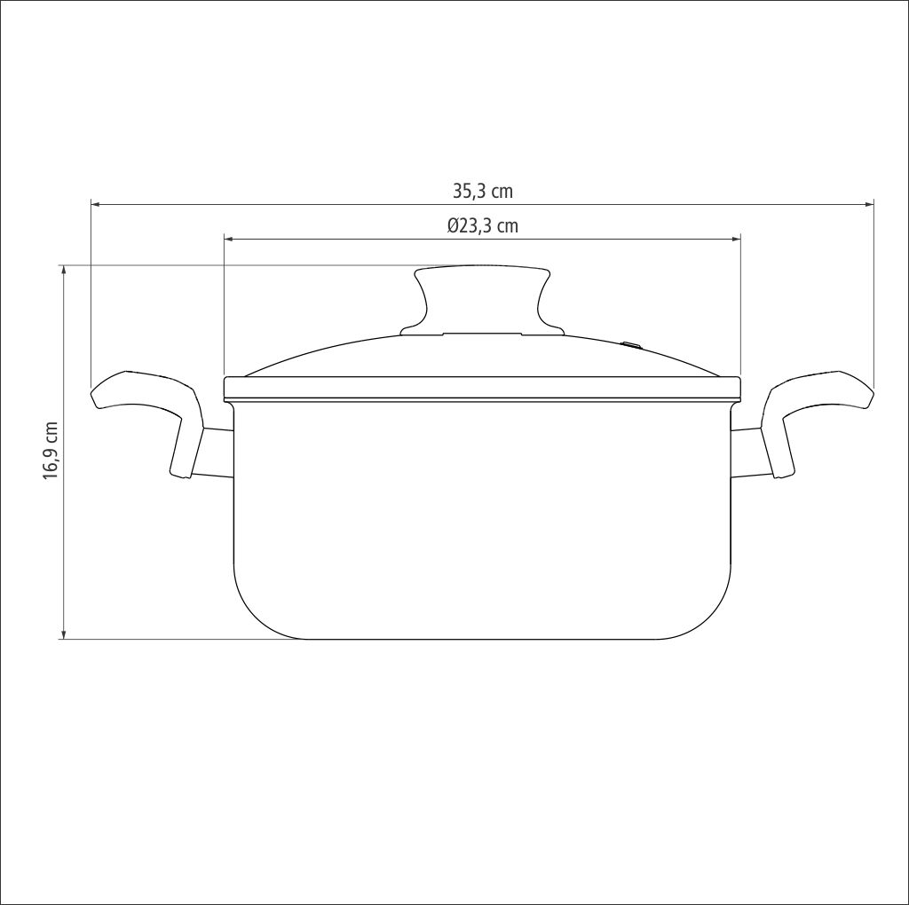 CACEROLA TRAMONTINA 28524/622 PARIS 22CM