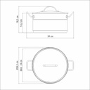 CACEROLA TRAMONTINA 62624/240 PROFESSIONAL 24CM
