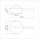 CACEROLA TRAMONTINA 62651/200 ALLEGRA 20CM