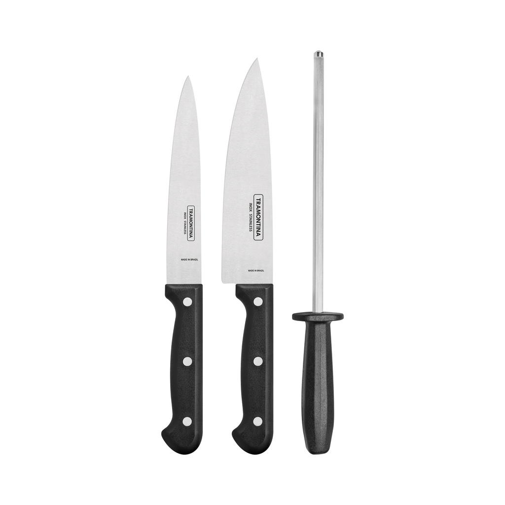 CUCHILLOS TRAMONTINA 23899/072 ULTRACORTE 3PZS