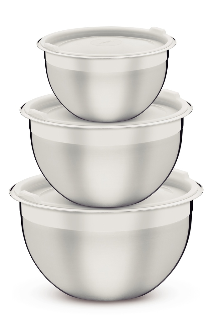JUEGO DE CONTENEDORES TRAMONTINA 64220/710 CUCINA 3PZS REDONDOS