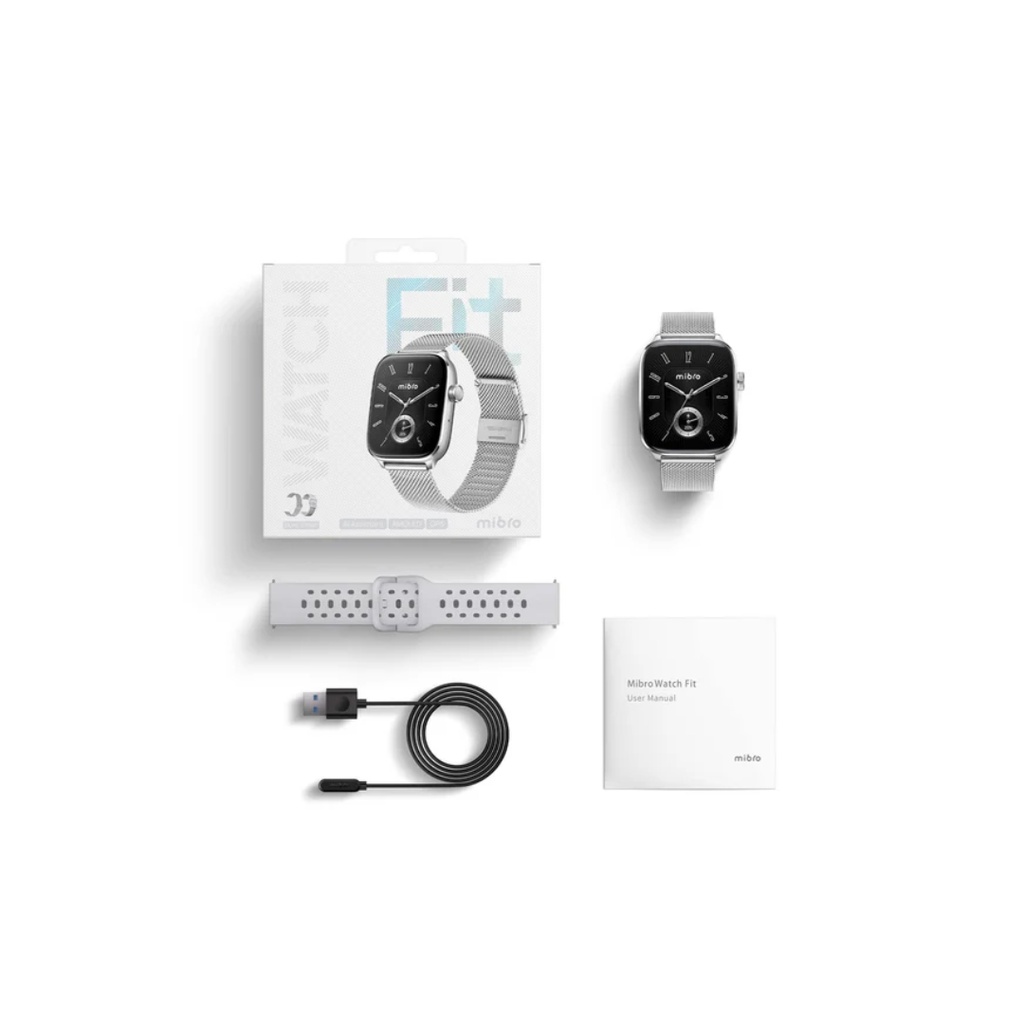 RELOJ MIBRO FIT PLATEADO 