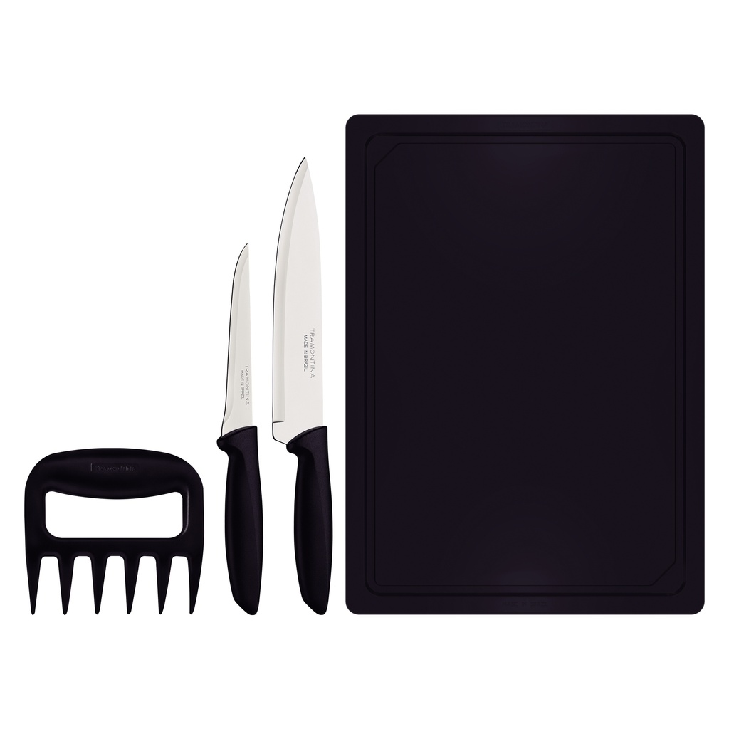 JUEGO DE CUCHILLOS TRAMONTINA 23498/076 PLENUS 4 PZS