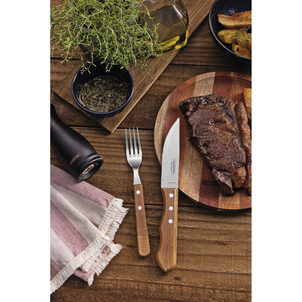 JUEGO P/ASADO TRAMONTINA 22399/063 DYNAMIC 12PZS