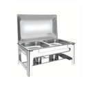 RECHAUD TRAMONTINA 61040/220 RECTANGULAR DOBLE 8.4L