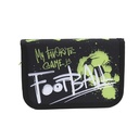 CARTUCHERA CON ÚTILES TRENDY 52586 FÚTBOL NEGRO SIMPLE