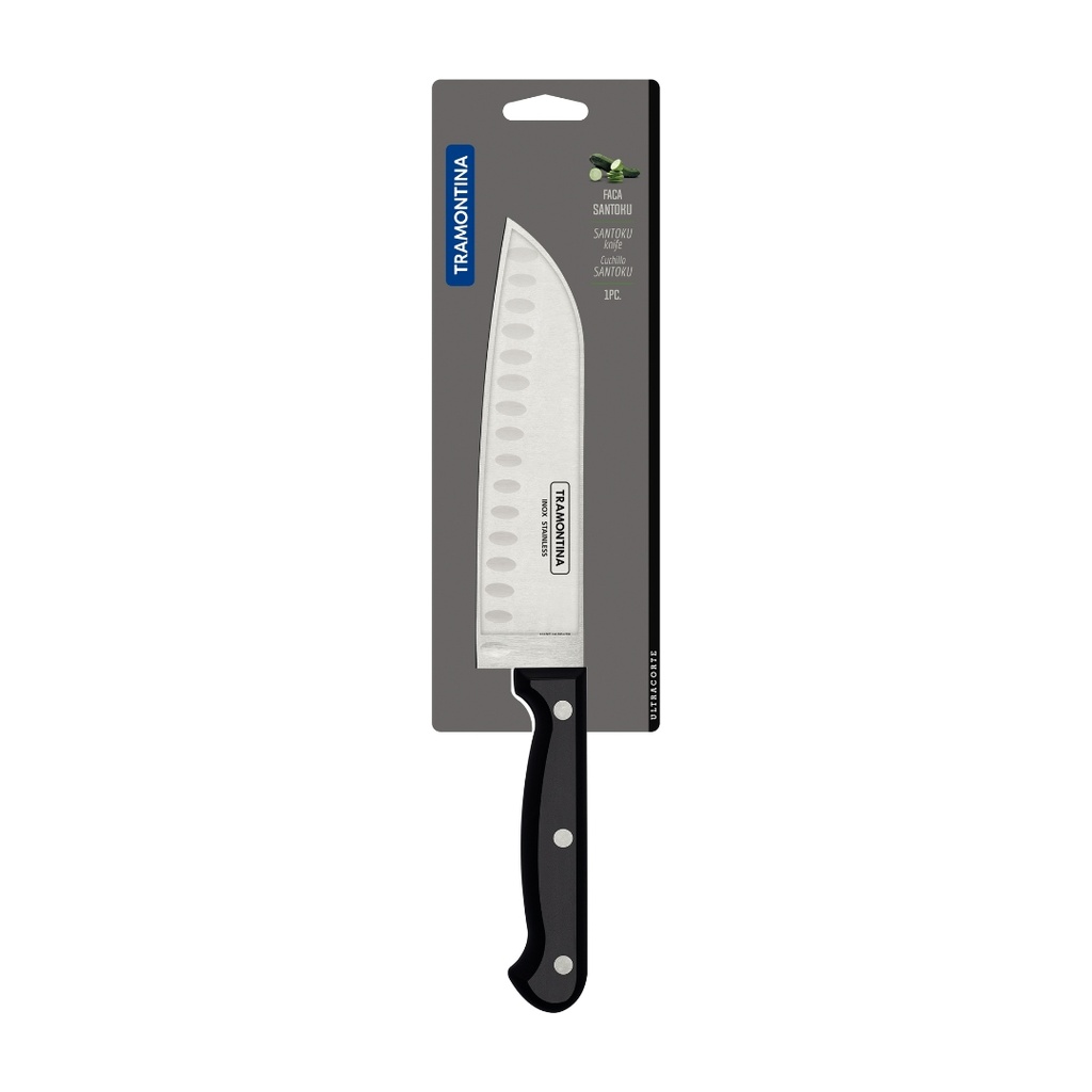 CUCHILLO SANTOKU TRAMONTINA 23868/107 ULTRACORTE 7"