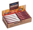 CUCHILLO P/ASADO TRAMONTINA 21199/764 POLYWOOD 60PZS ROJO