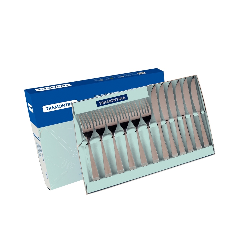 JUEGO P/ASADO TRAMONTINA 66950/637 COSMOS 12 PZS