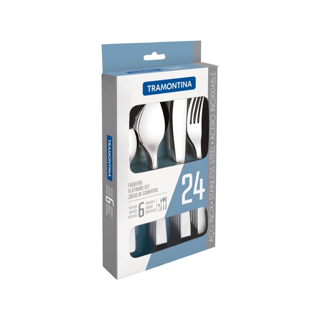 JUEGO DE CUBIERTOS TRAMONTINA 66950/014 COSMOS 24PZS