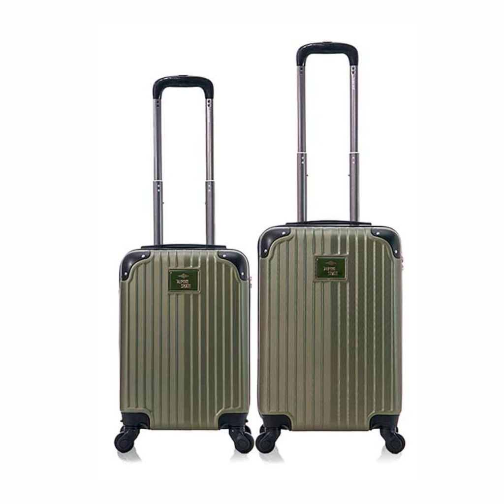 SET VALIJAS ALPINE SKATE 27566 2PZS 20"/19" VERDE MILITAR