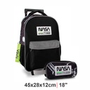 MOCHILA NASA 27352 NEGRA C/CARTUCHERA NEGRA