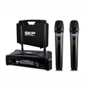 MICROFONO SKP UHF 300D DUAL