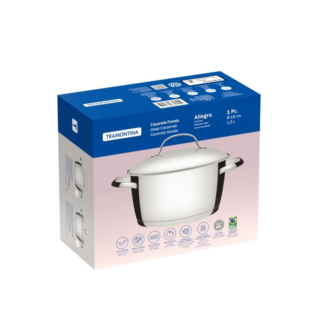 CACEROLA TRAMONTINA 62654/160 ALLEGRA 16CM