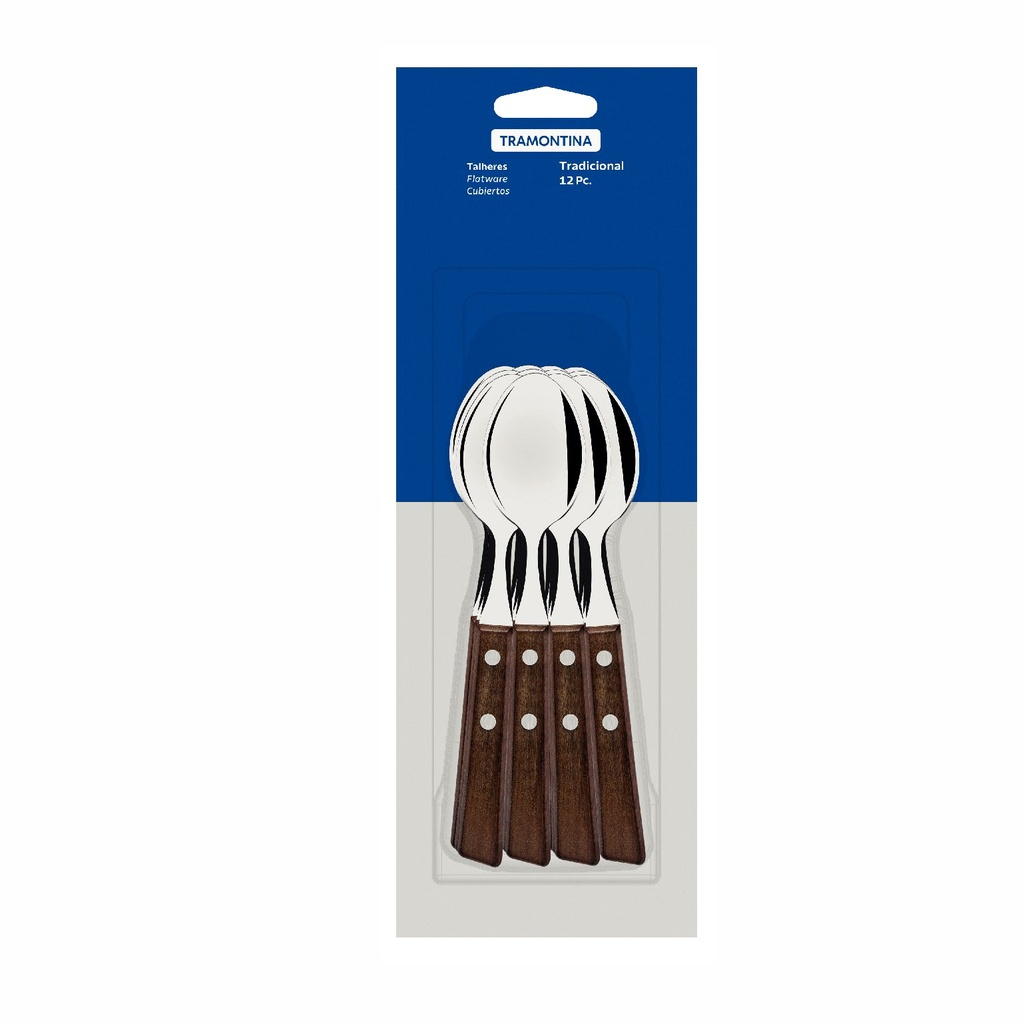 CUCHARA DE TE TRAMONTINA 22207/900 TRADICIONAL 12 PZS