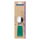 CUCHARA DE TE TRAMONTINA 23367/622 IPANEMA 6PZS VERDE