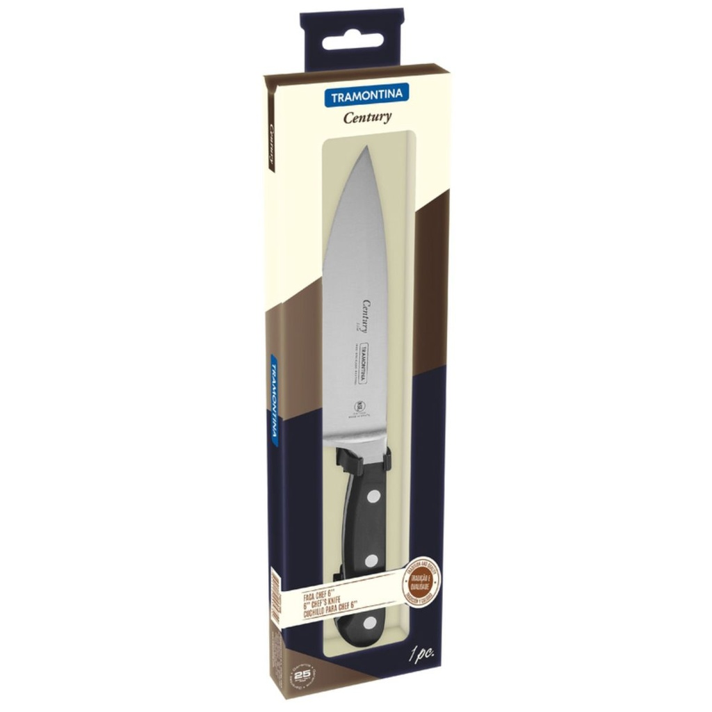 CUCHILLO PROFESSIONAL TRAMONTINA 24011/106 CENTURY 6" CHEF