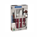 JUEGO DE CUBIERTOS TRAMONTINA 23499/082 CARMEL BORDO 20PZS