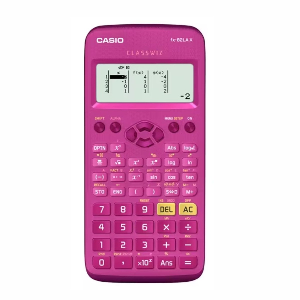 CALCULADORA CASIO FX-82LAX PK ROSA