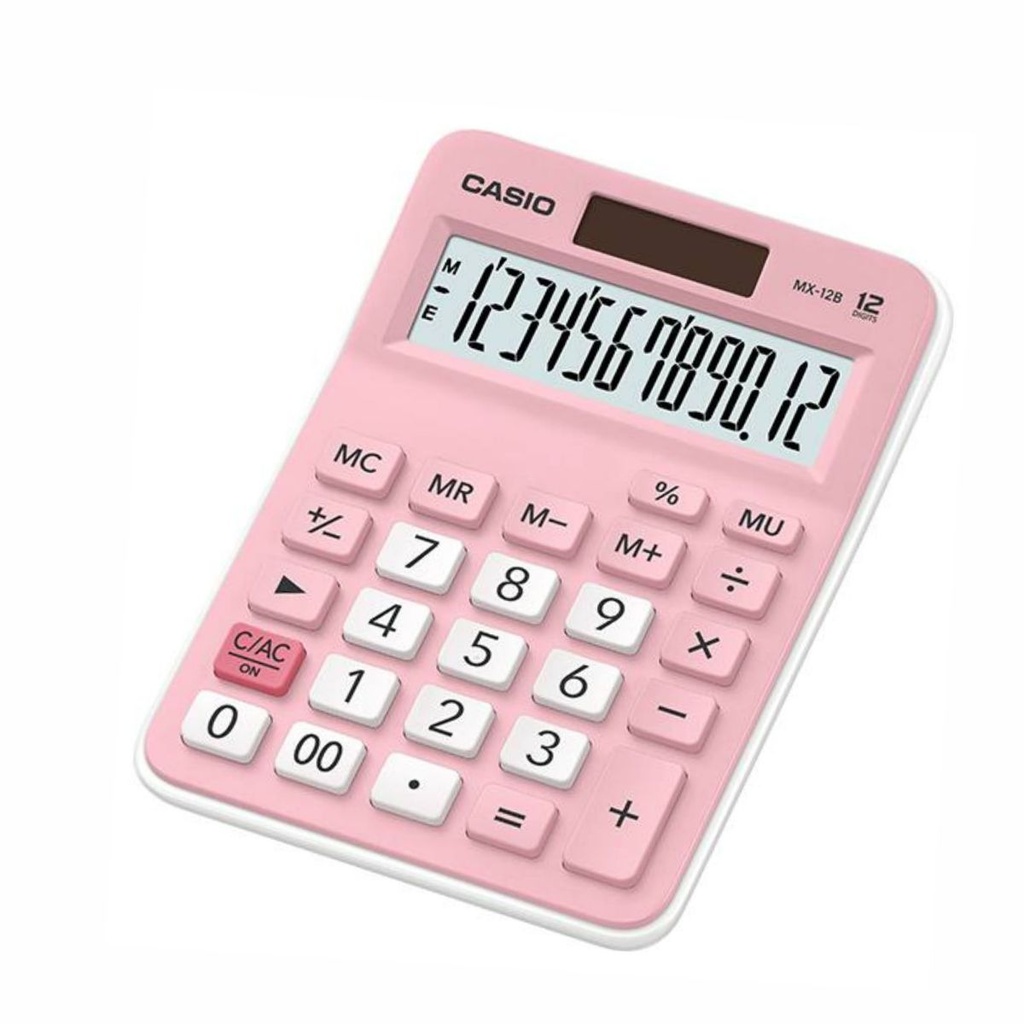 CALCULADORA CASIO MX-12PK ROSA ROSA