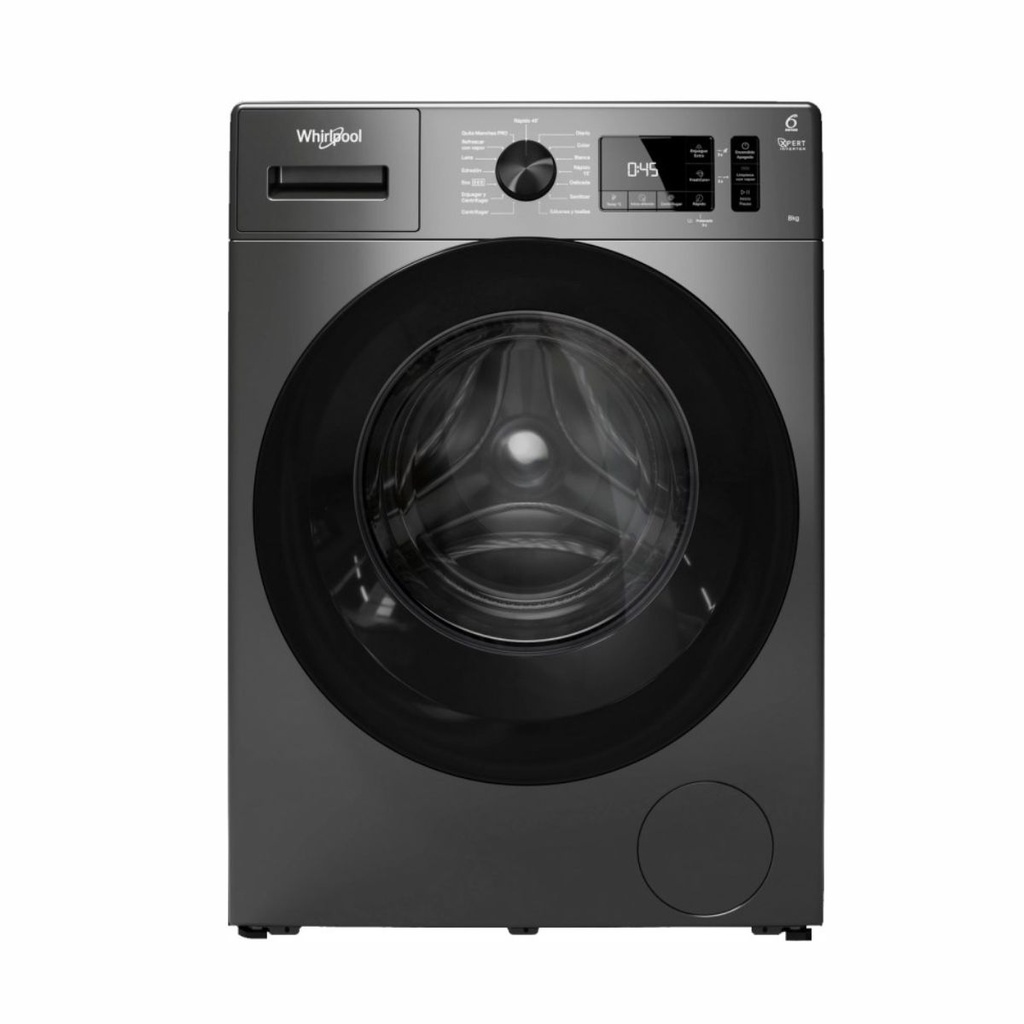 LAVARROPAS WHIRLPOOL WNQ80AS 8KG ACERO