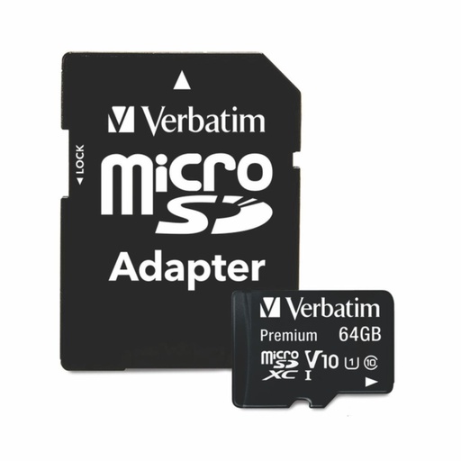 [016-40840] MICRO SD VERBATIM 44084 SDXC 64GB C10